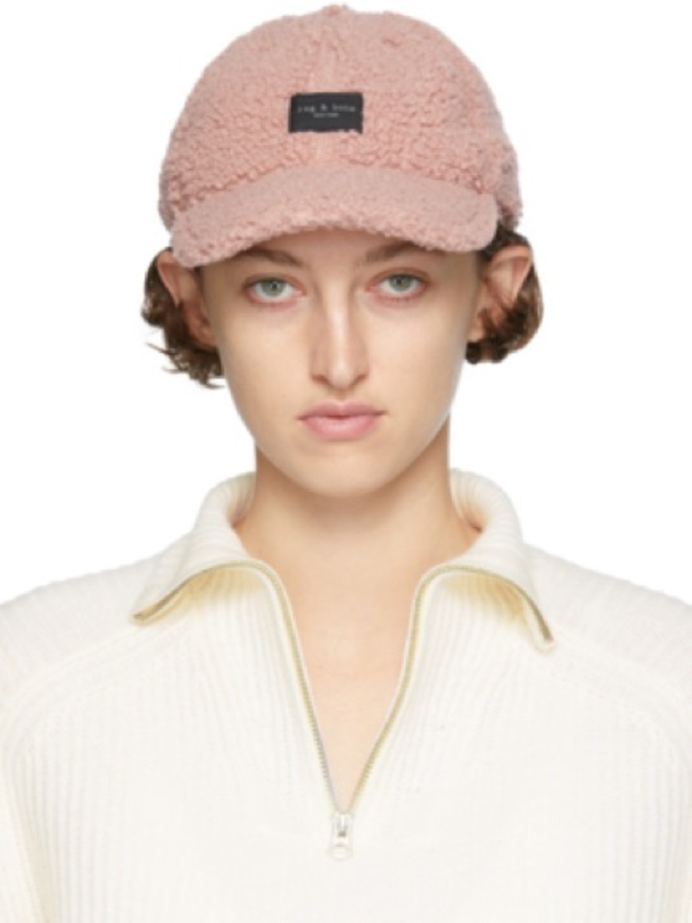 Like new Rag & Bone Addison Faux Shearling Baseball Cap